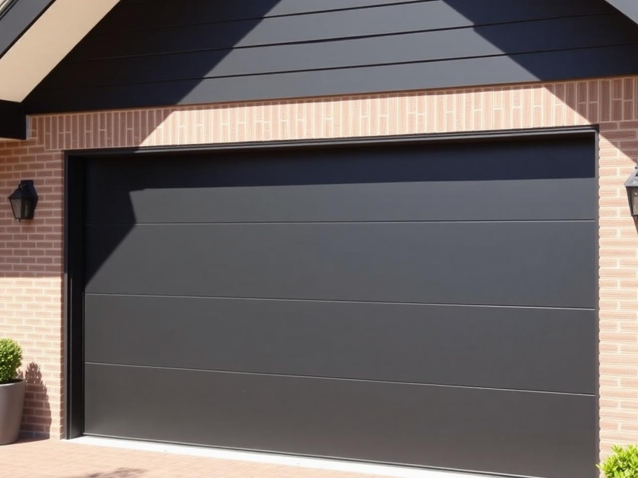 Strak spuitwerk garagedeur in Apeldoorn door Spijkerman Schilderwerk